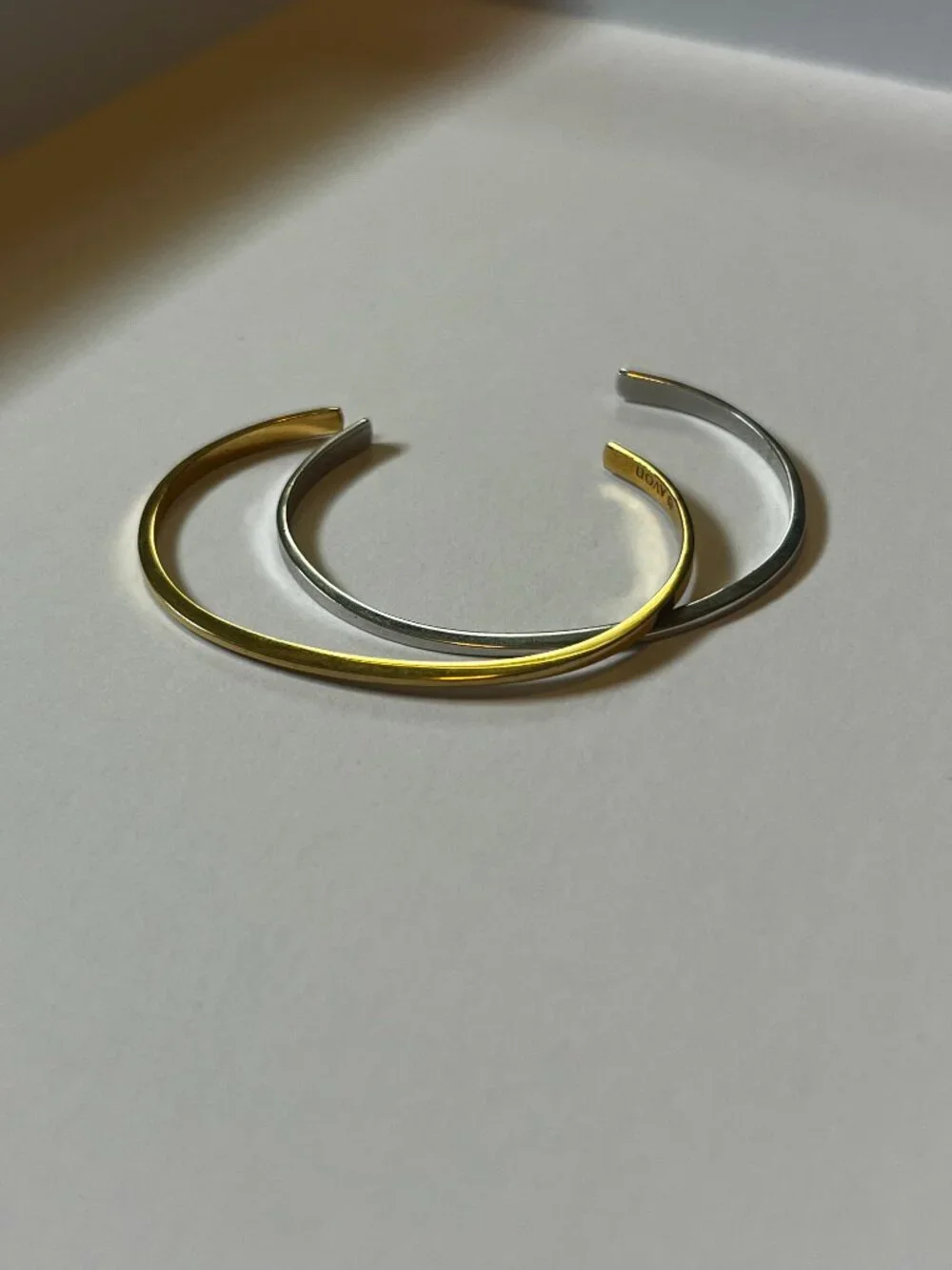 Vintage 1970s Avon Gold and Silver Cuffs